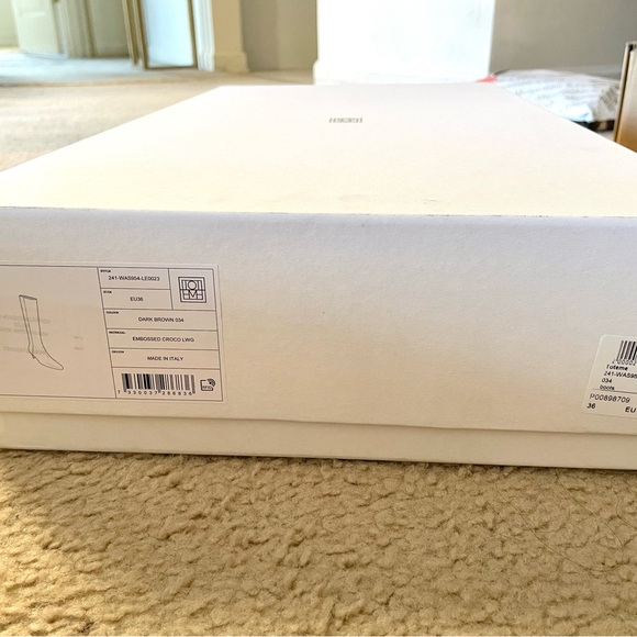 BNIB TOTEME Brown 'The Slim' Knee-High Boots - Picture 9 of 9